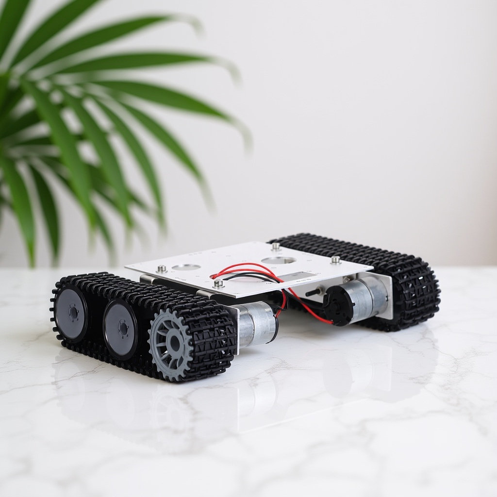 Tracked Robot Chassis - Metal Robot Tank Chassis Kit -12V