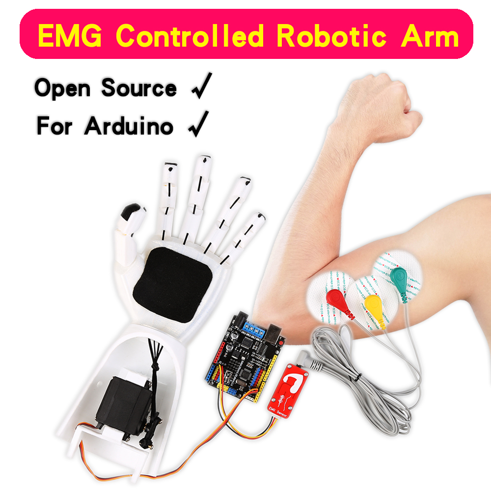 EMG Sensor Robotic Arm Electri - Robot Arm Kit review and price