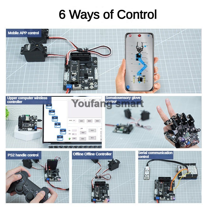6 Channel PWM Servo and 4 Chan - Robot Arm Kit review and price