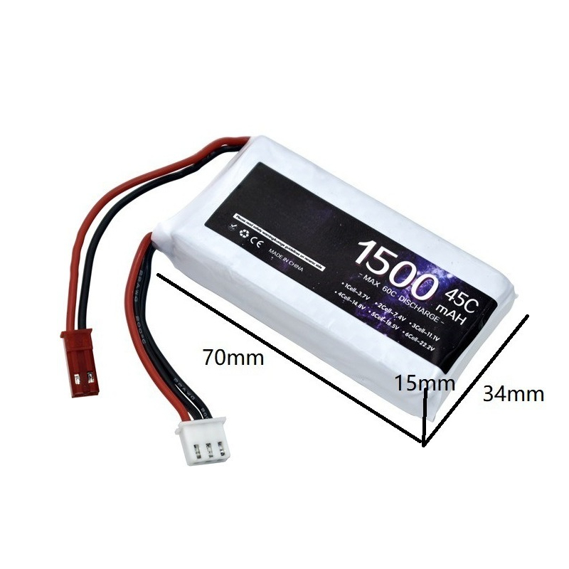 7.4V 2S 1500mAh 45C Lithium Po - Robot Bluetooth Car review and price