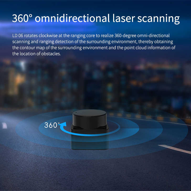 LD06 Lidar portable 360 degree - Ros Robot review and price
